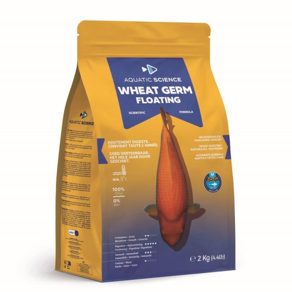 WHEAT GERM FLOTTANT 2kg Medium 4-5mm Aquatic Science